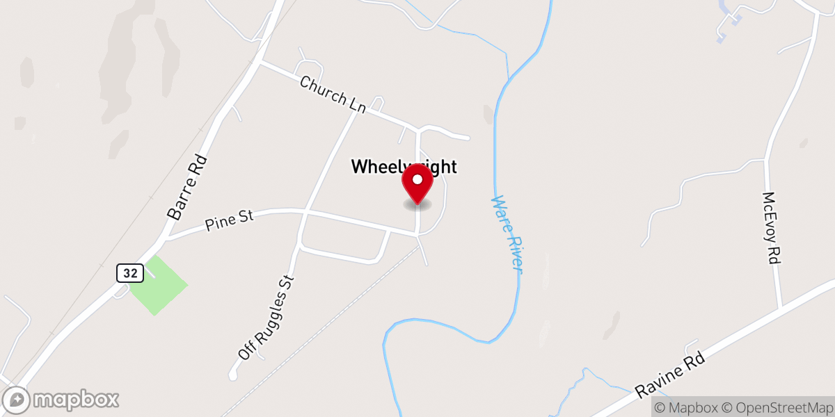 Map showing location of Wheelwright