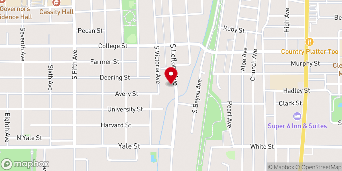 Map showing location of Spangle Banner MB Church