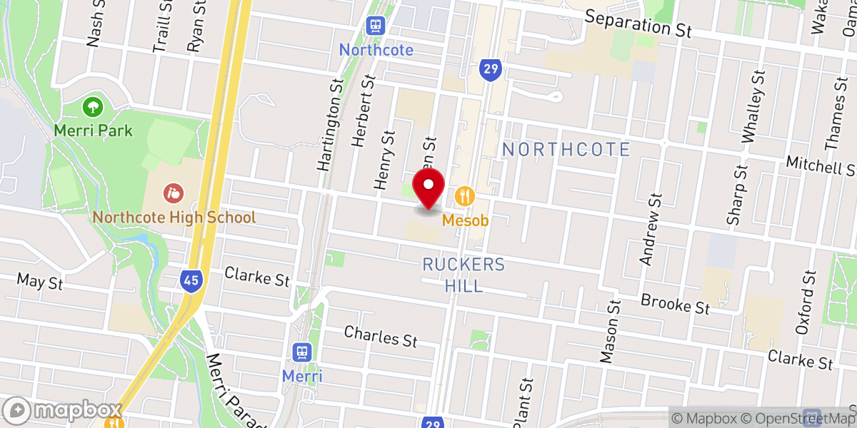 Map showing location of St Joseph's Catholic Church