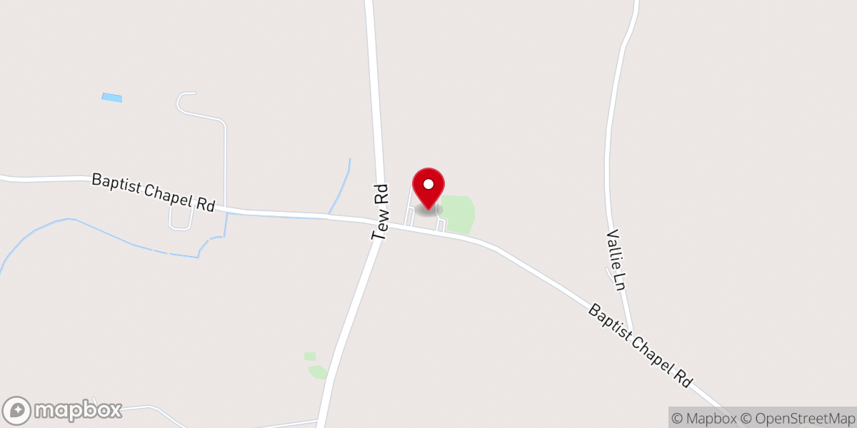 Map showing location of Baptist Chapel