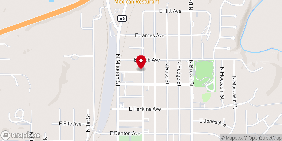 Map showing location of iglesia cristiana levantando al caido