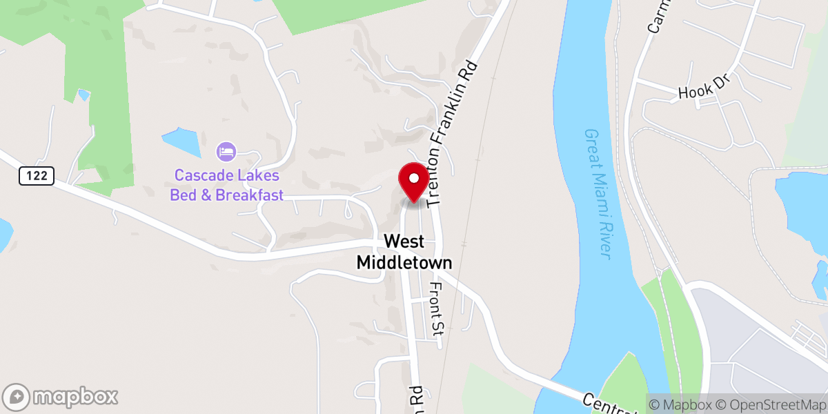 Map showing location of Family Faith Chapel