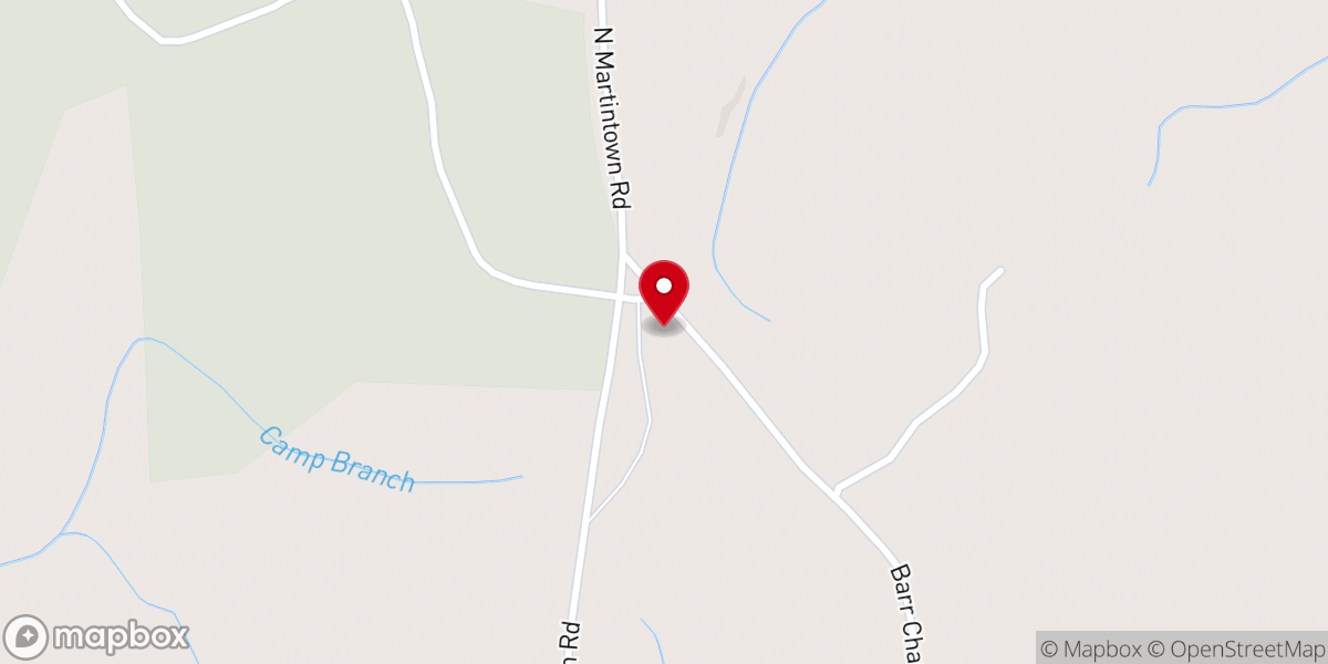 Map showing location of Barrs Chapel