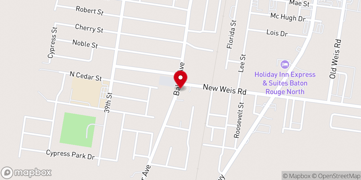 Map showing location of Jackson Chapel United Methodist Church