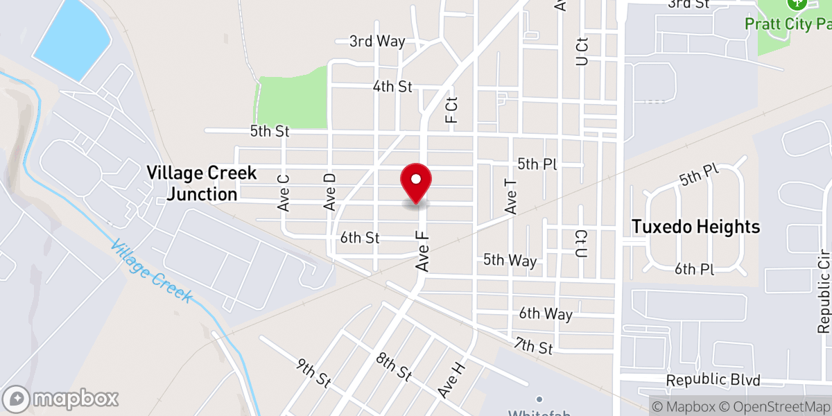 Map showing location of St. James African Methodist Episcopal Church