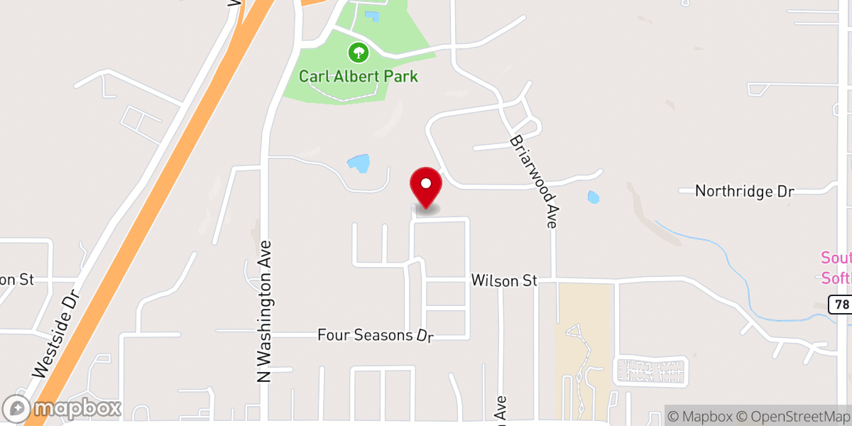 Map showing location of Village