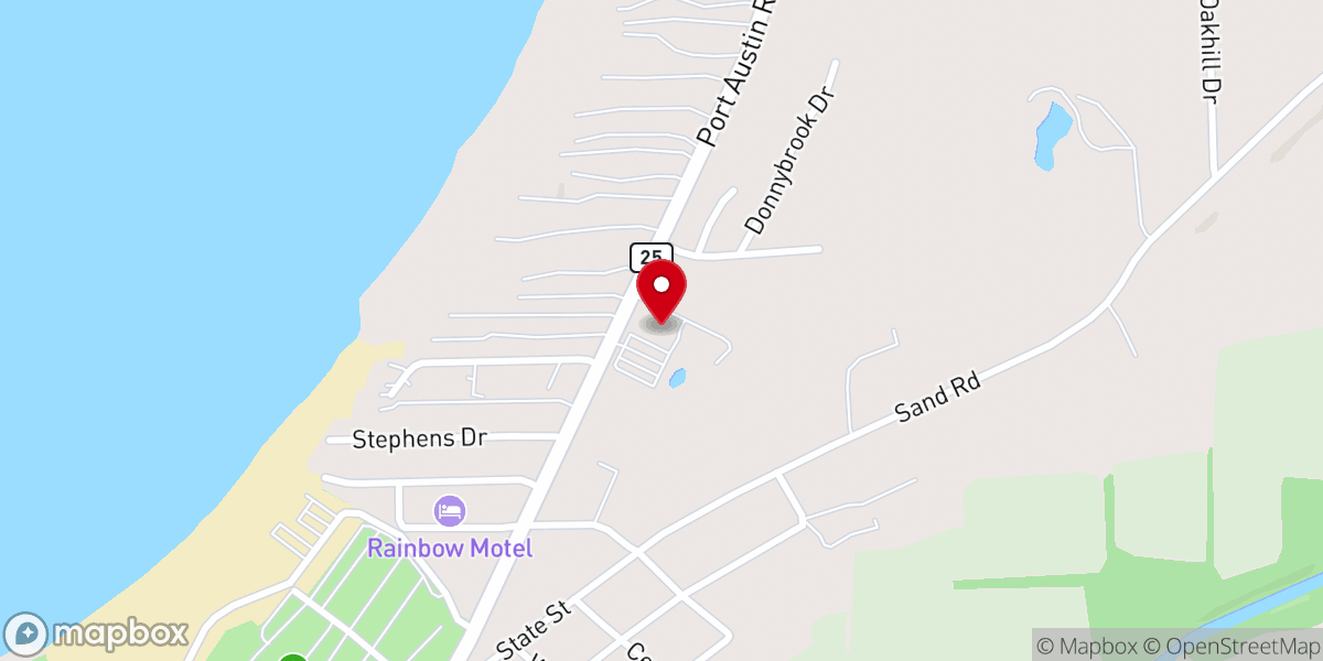Map showing location of Our Lady of Perpetual Help Parish (St. Roch Church)