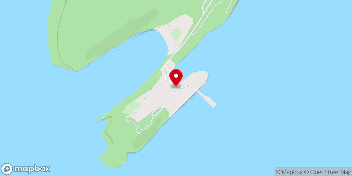 Map showing location of Grosse Île and the Irish Memorial National Historic Site