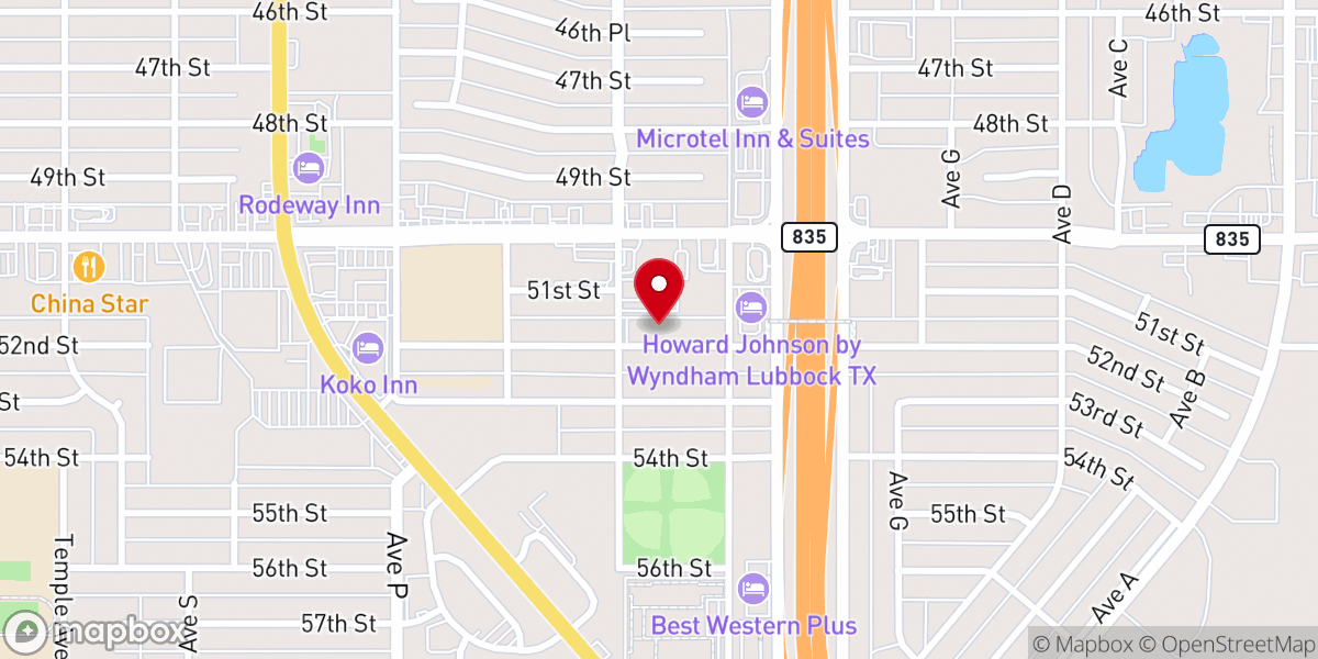 Map showing location of Our Lady of Guadalupe Catholic Church