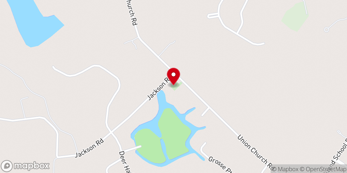 Map showing location of Union Church