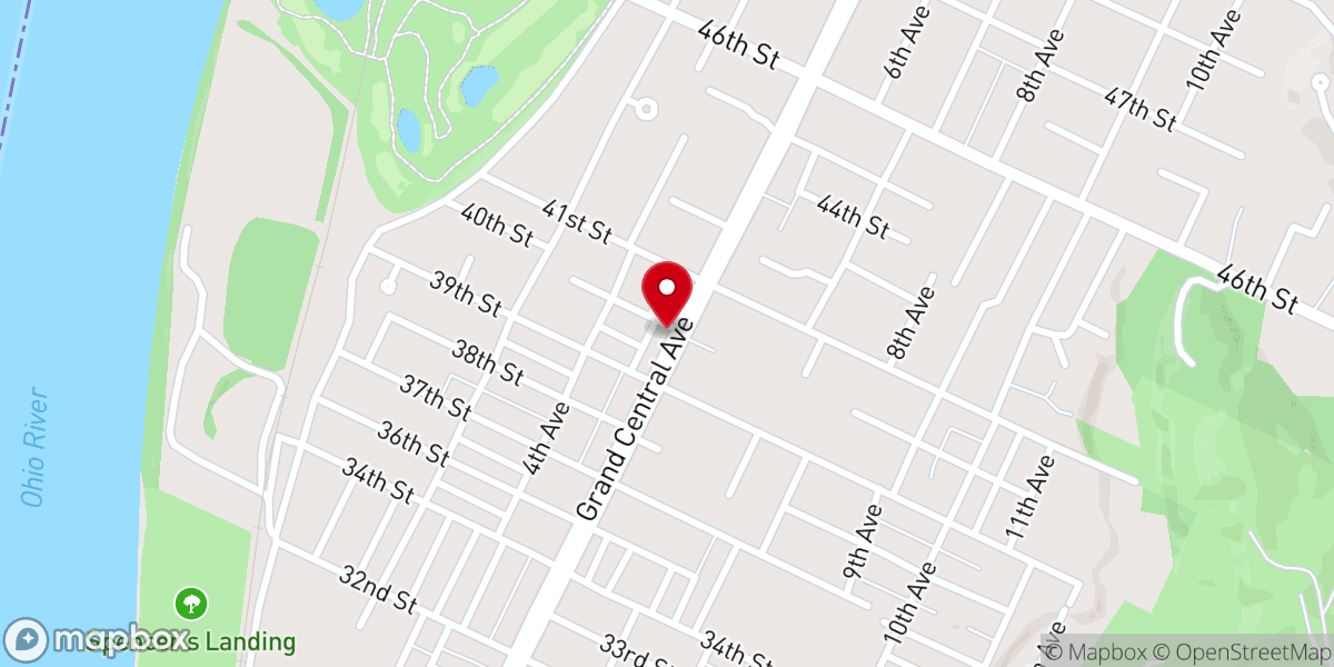 Map showing location of St John United Methodist