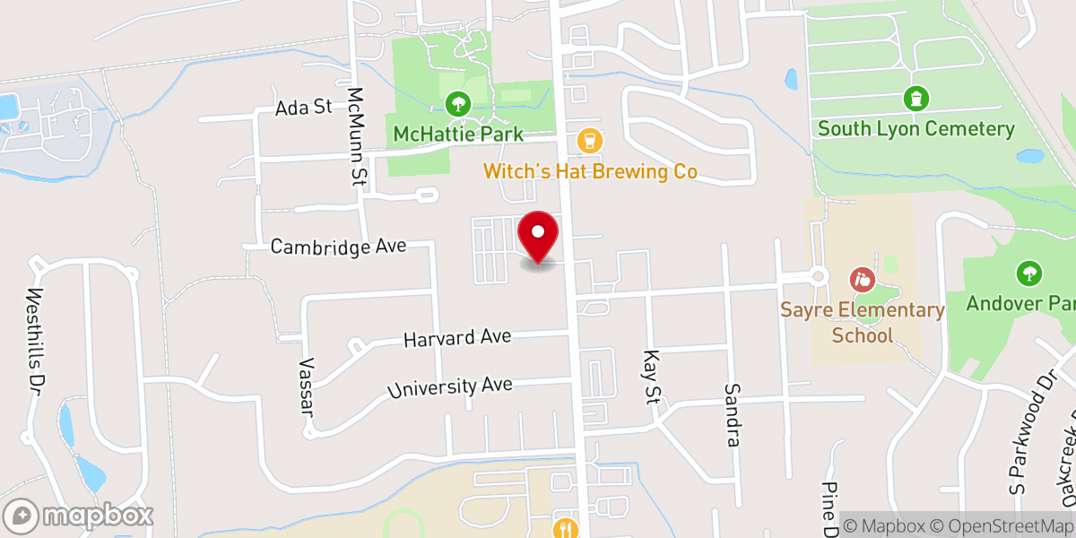 Map showing location of St. Joseph Catholic Parish