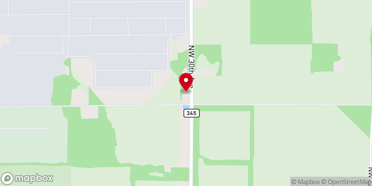Map showing location of St John Missionary Baptist Church
