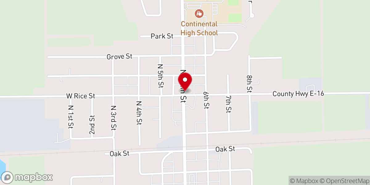 Map showing location of Continental United Methodist