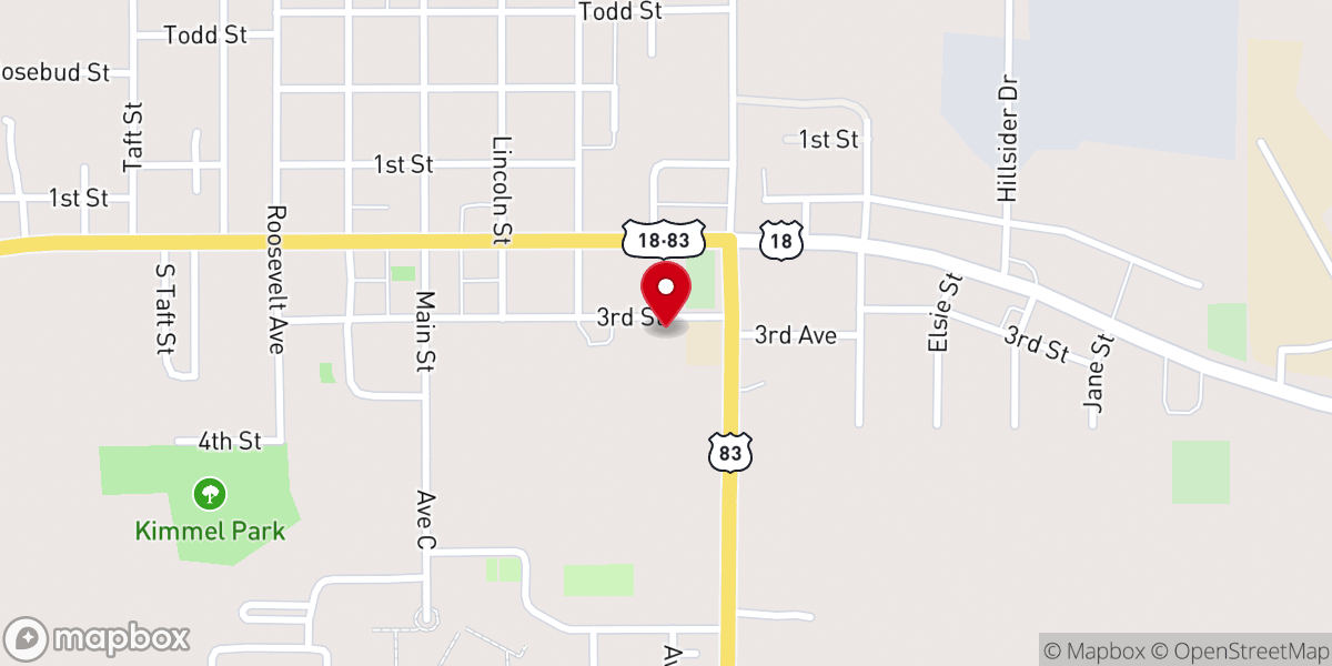 Map showing location of Mission Assembly of God