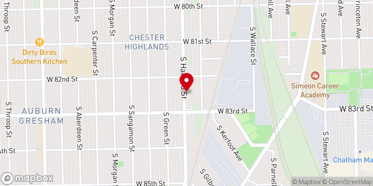 Map showing location of The Way of the Cross Missionary Baptist Church