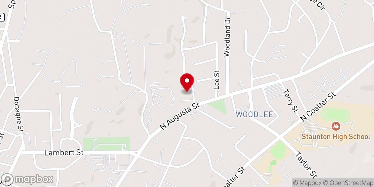 Map showing location of Saint John United Methodist Church