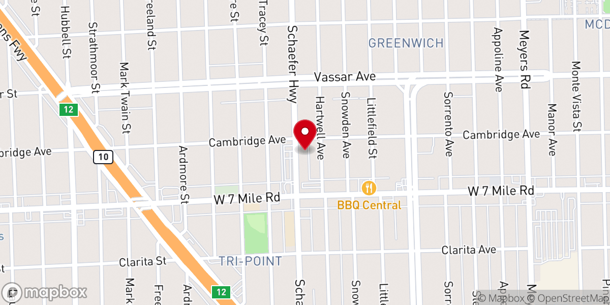 Map showing location of Greater Emmanuel Institutional Church of God in Christ