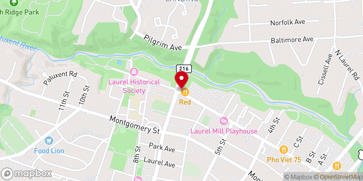Map showing location of Believers Worship Center - Maryland