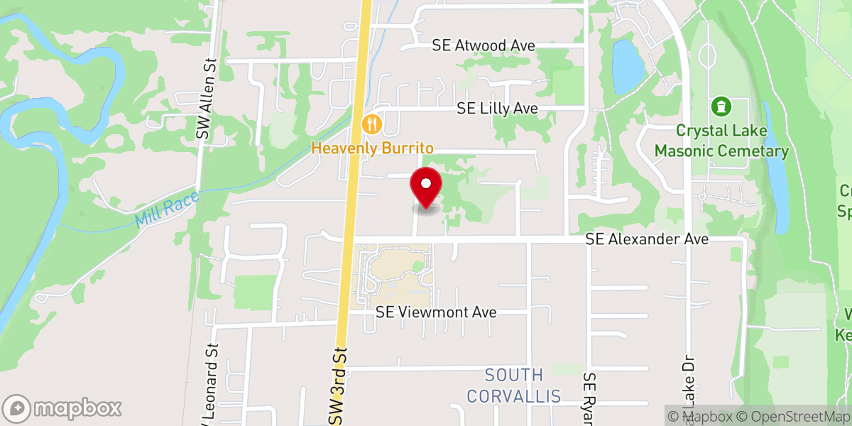 Map showing location of SouthSide Community Church