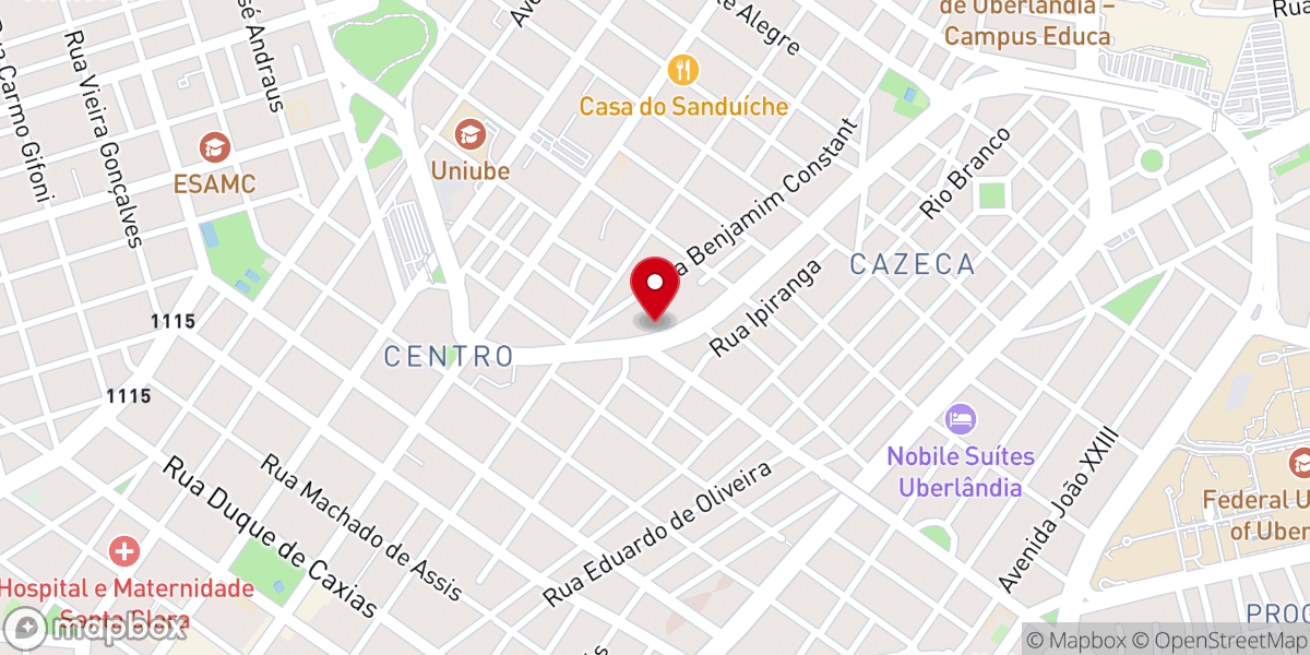 Map showing location of Catedral da Fé - Igreja Universal