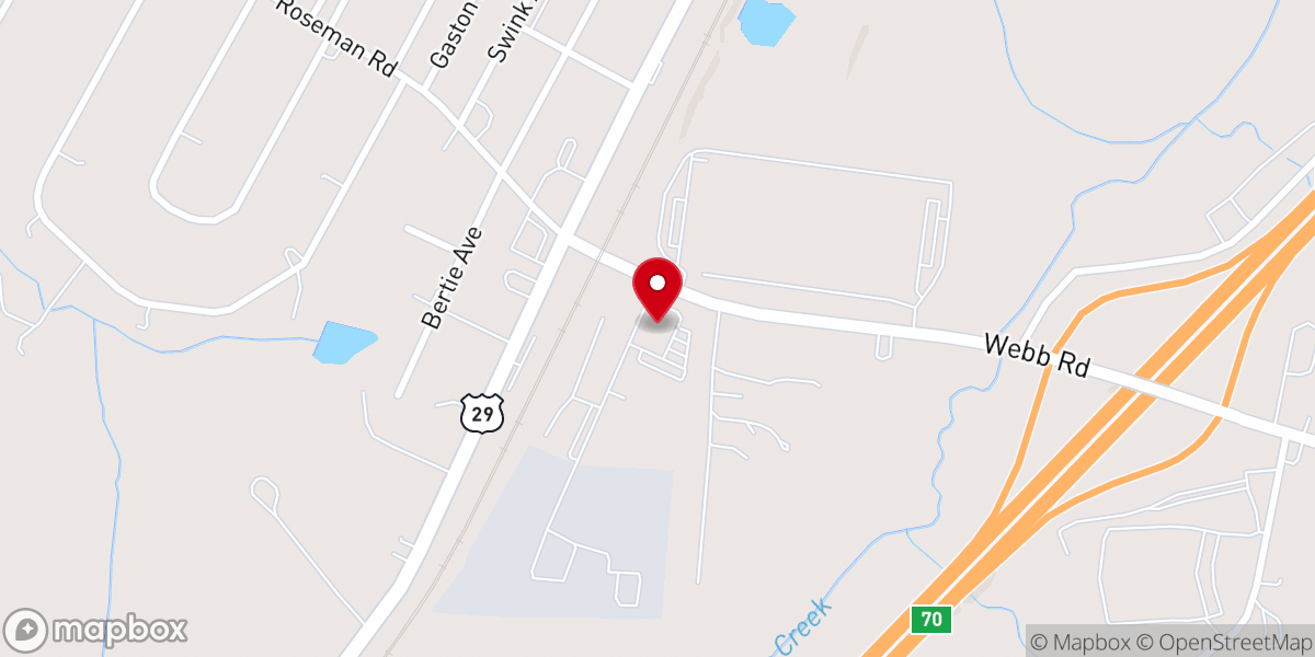 Map showing location of Cornerstone Church
