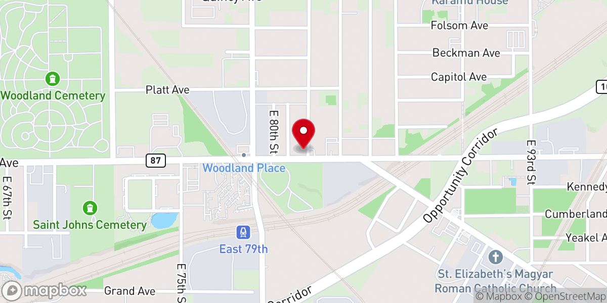 Map showing location of Heavenly Bound Church of God In Christ