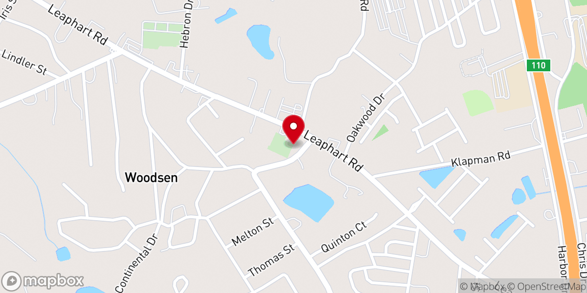 Map showing location of Mount Hermon United Evangelical Lutheran Church
