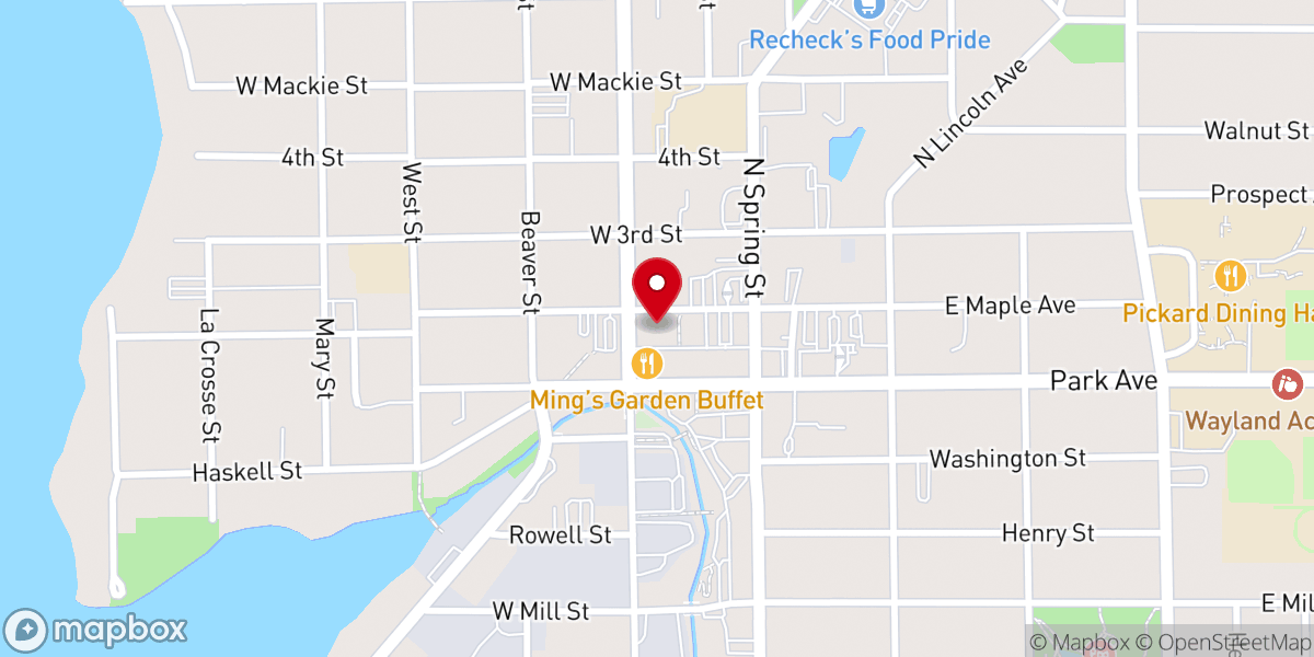 Map showing location of Praise Assembly of God