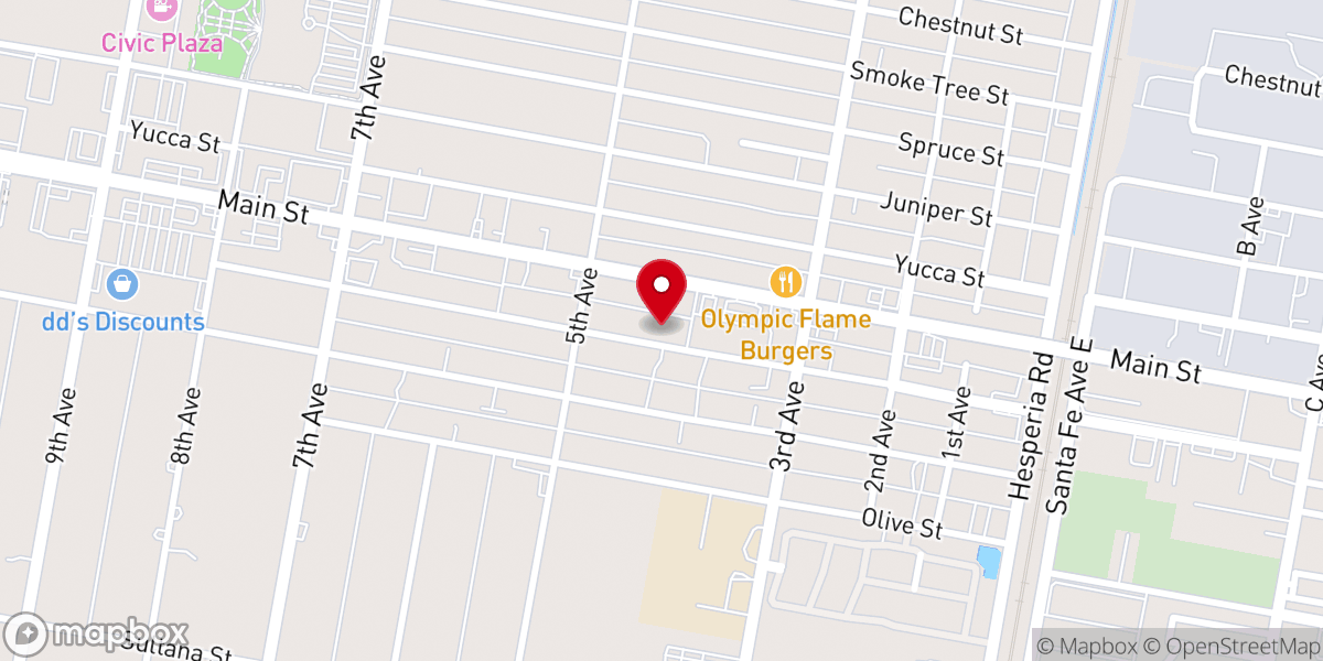 Map showing location of Grace Christian Community Church