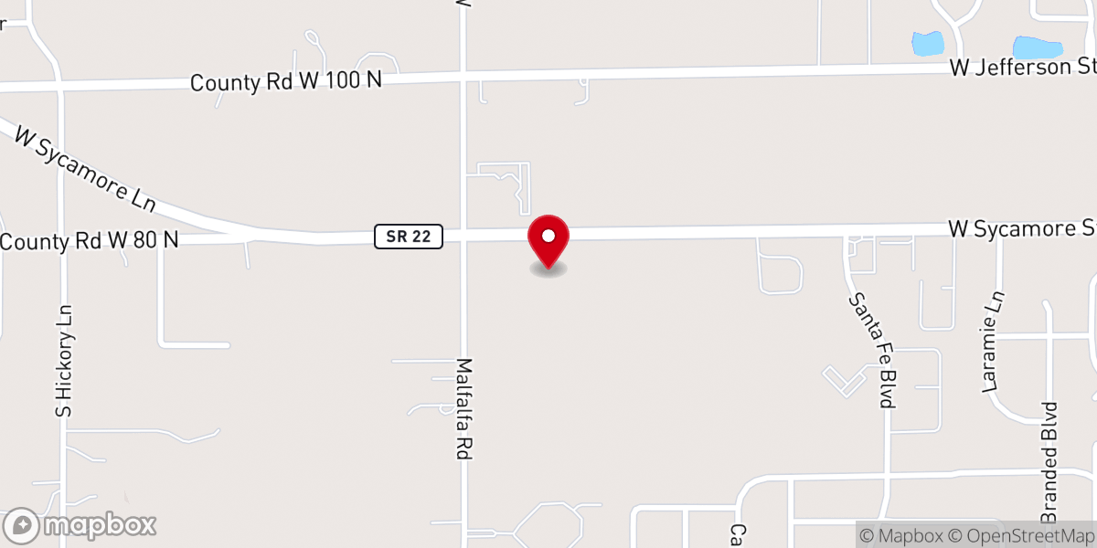 Map showing location of Mercy Church