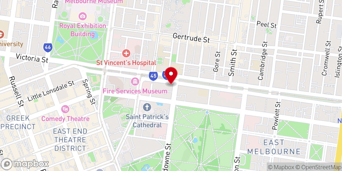 Map showing location of The Annunciation of Our Lady Greek Orthodox Church