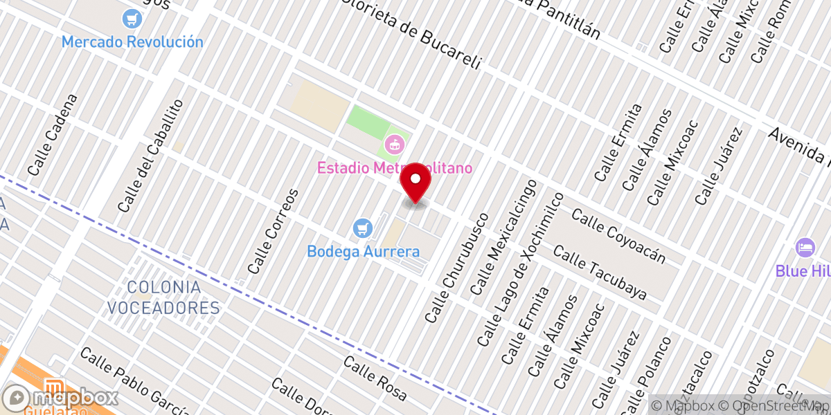 Map showing location of Iglesia Pentecostes San Juan 3:16 Asambleas de Dios