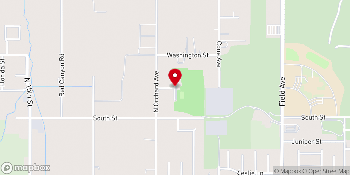 Map showing location of Mountain View Park