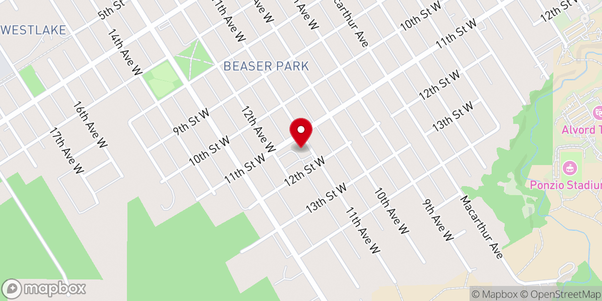 Map showing location of Zion Lutheran Church - LCMS