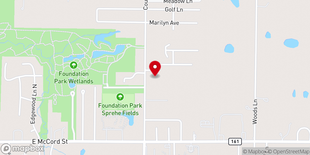 Map showing location of First Church of God
