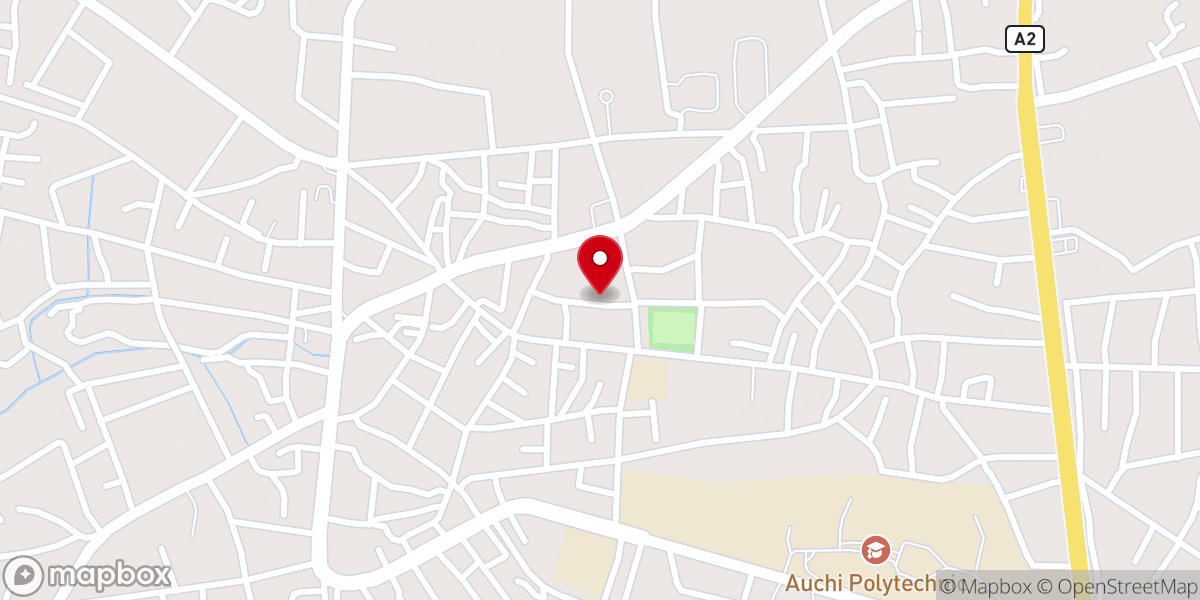 Map showing location of Christ Chosen Church Of God International