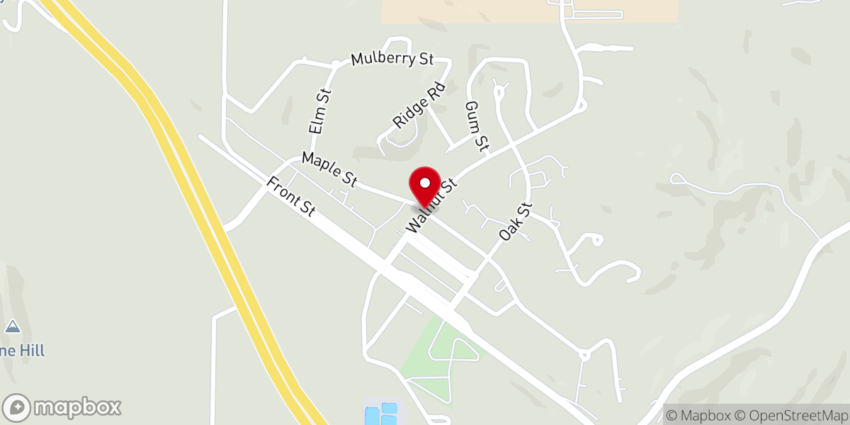 Map showing location of Greenville Southern Baptist