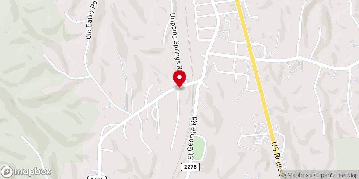Map showing location of Whitley City church of Christ