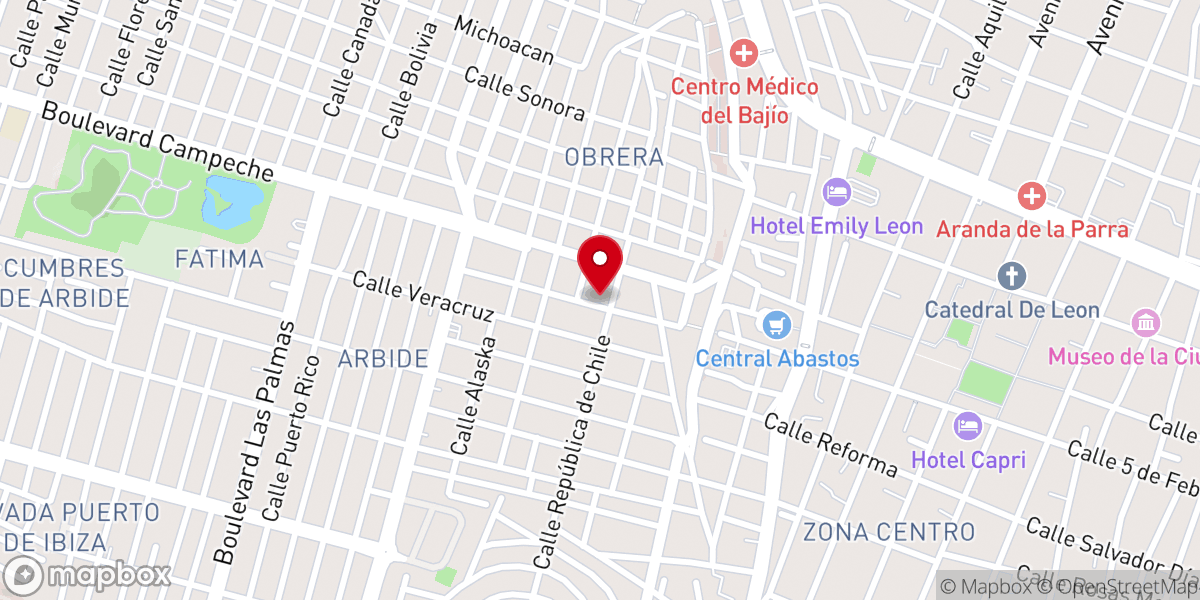 Map showing location of Templo De Santa Teresita Misioneros del Espíritu Santo