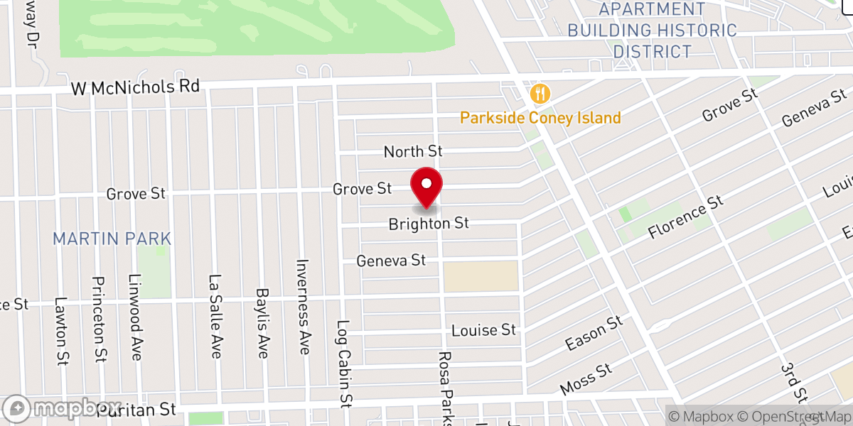 Map showing location of Victory in Christ Ministries