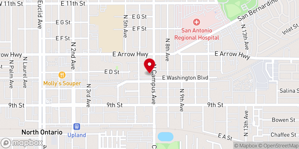 Map showing location of The Old Mennonite Church