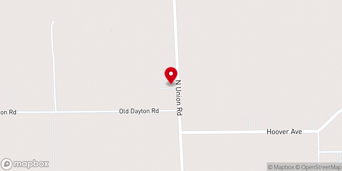 Map showing location of Union Pentecostal Church
