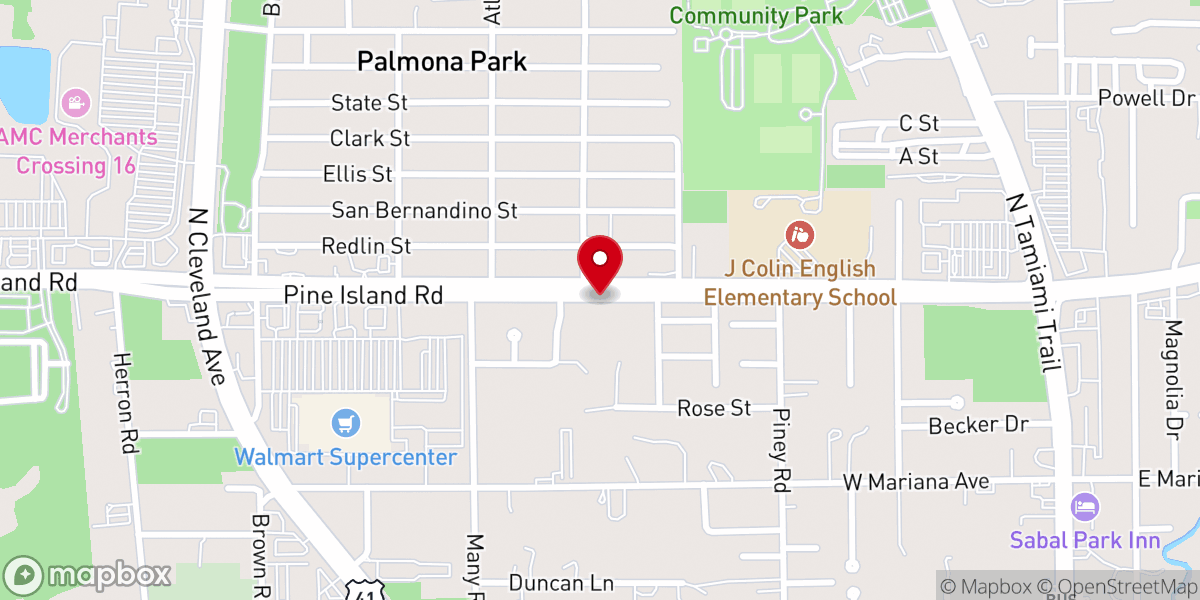 Map showing location of One In Christ Community Church