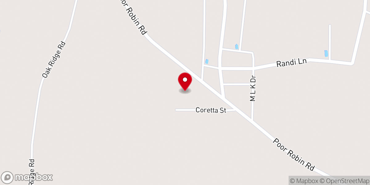Map showing location of Temple of Higher Calling Inc