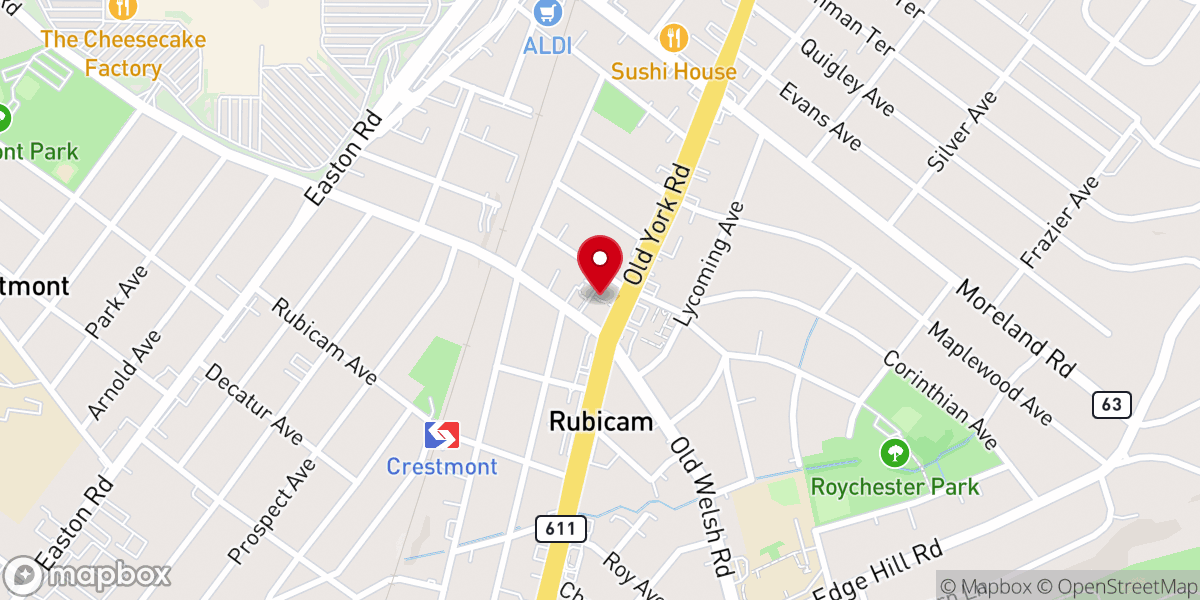 Map showing location of St Anne's Episcopal Church