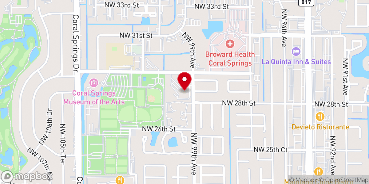 Map showing location of St Andrew Catholic Church