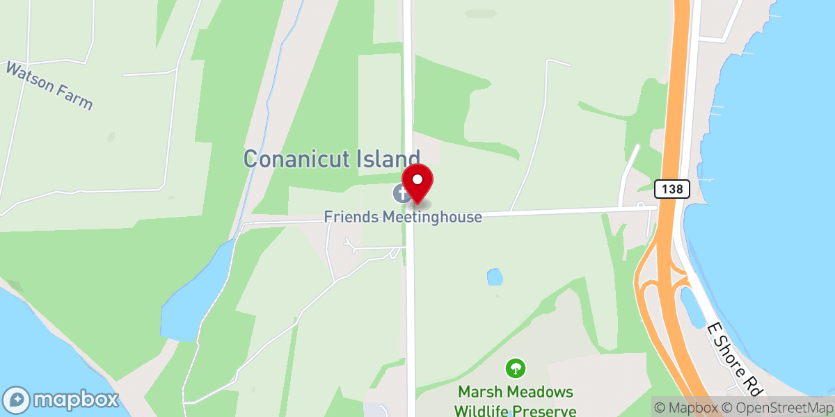 Map showing location of Meetinghouse