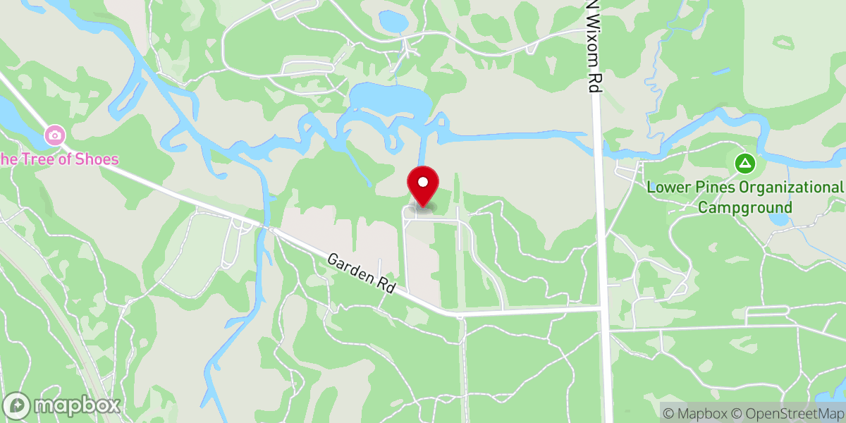 Map showing location of Heavner Canoe Rental