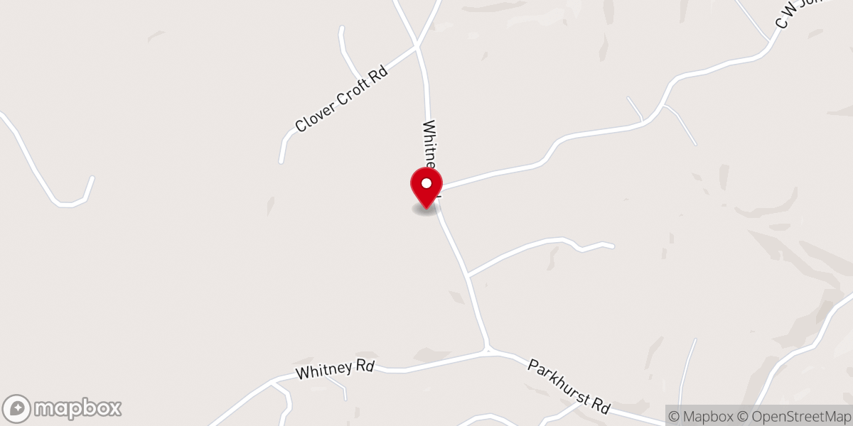 Map showing location of Corinth Church